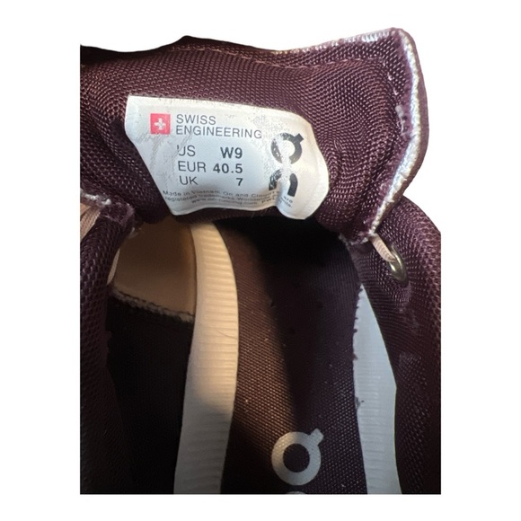 On Running Womens Cloud X Textile Synthetic Trainers Silver/Almond Size 9 - Picture 6 of 7